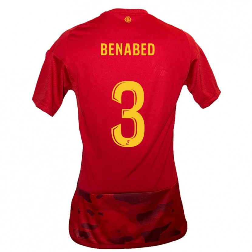 Danxen Criança Camisola Faouzi Benabed #3 Vermelho Amarelo Principal 2025/26 Camisa Brasil