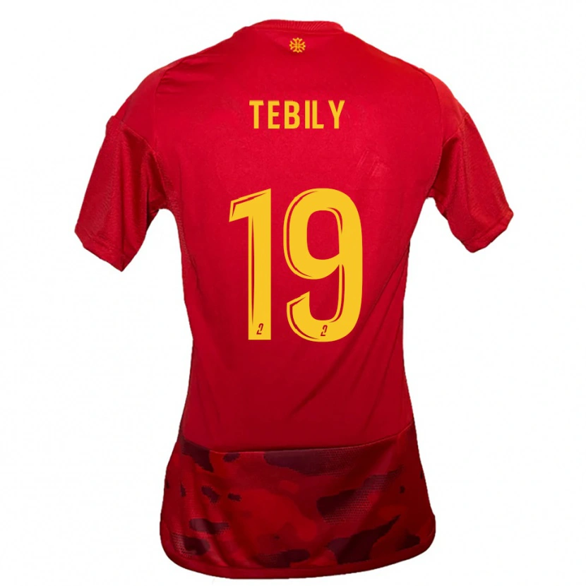 Danxen Criança Camisola Hermann Tebily #19 Vermelho Amarelo Principal 2025/26 Camisa Brasil