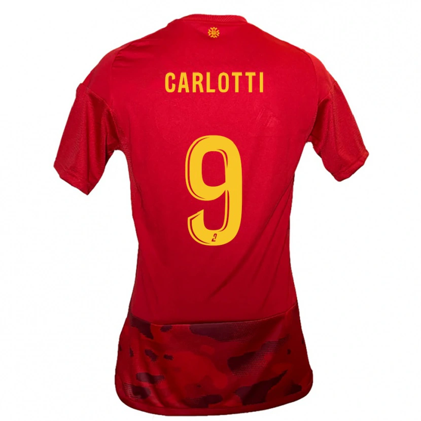 Danxen Criança Camisola Fabio Carlotti #9 Vermelho Amarelo Principal 2025/26 Camisa Brasil