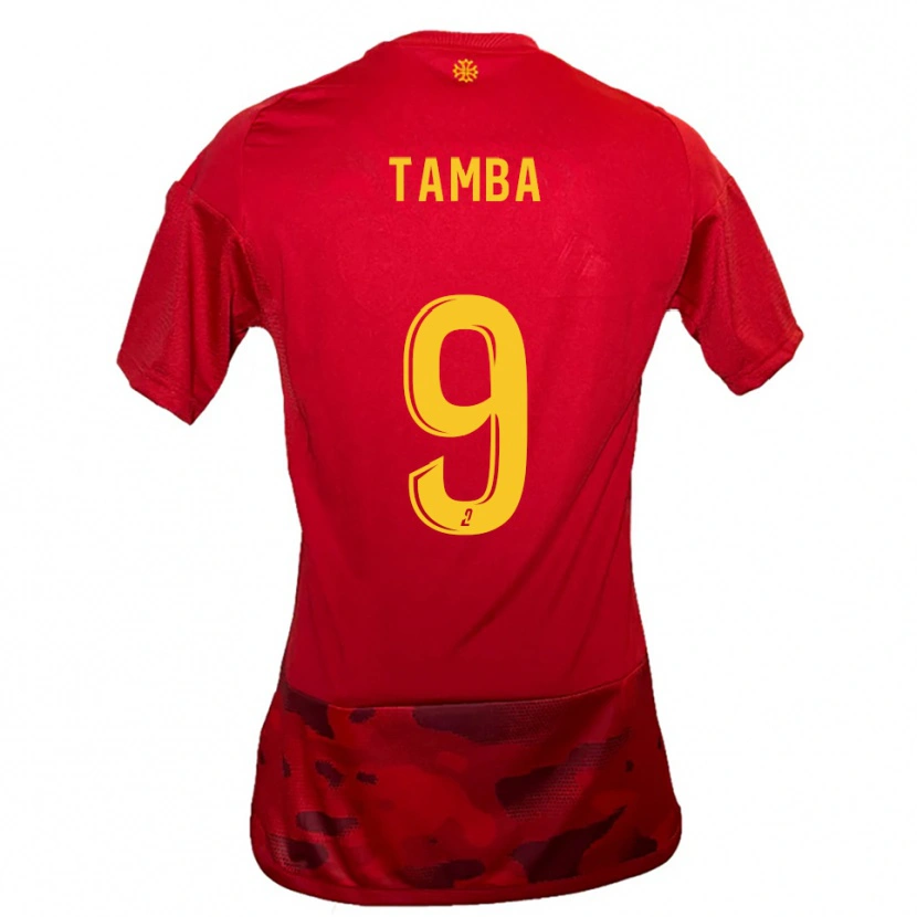 Danxen Criança Camisola Adama Tamba #9 Vermelho Amarelo Principal 2025/26 Camisa Brasil