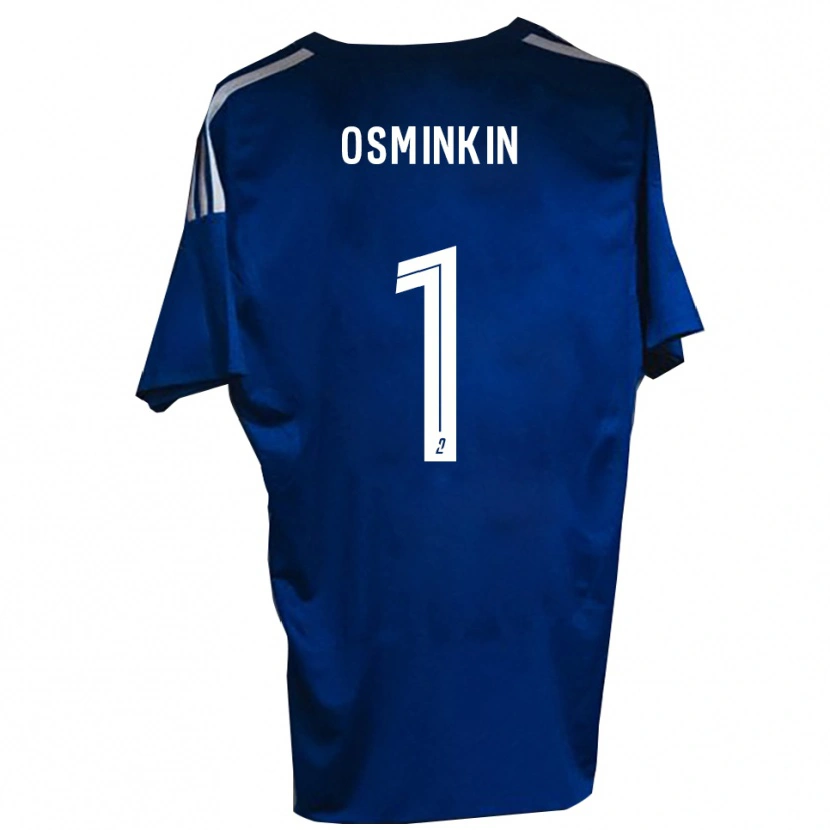 Danxen Criança Camisola Vitaliy Osminkin #1 Azul Branco Principal 2025/26 Camisa Brasil