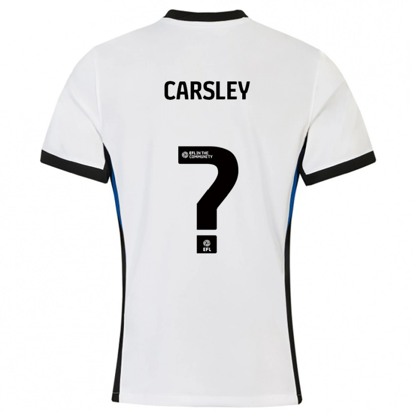 Danxen Criança Camisola Luke Carsley #0 Branco Azul Alternativa 2025/26 Camisa Brasil