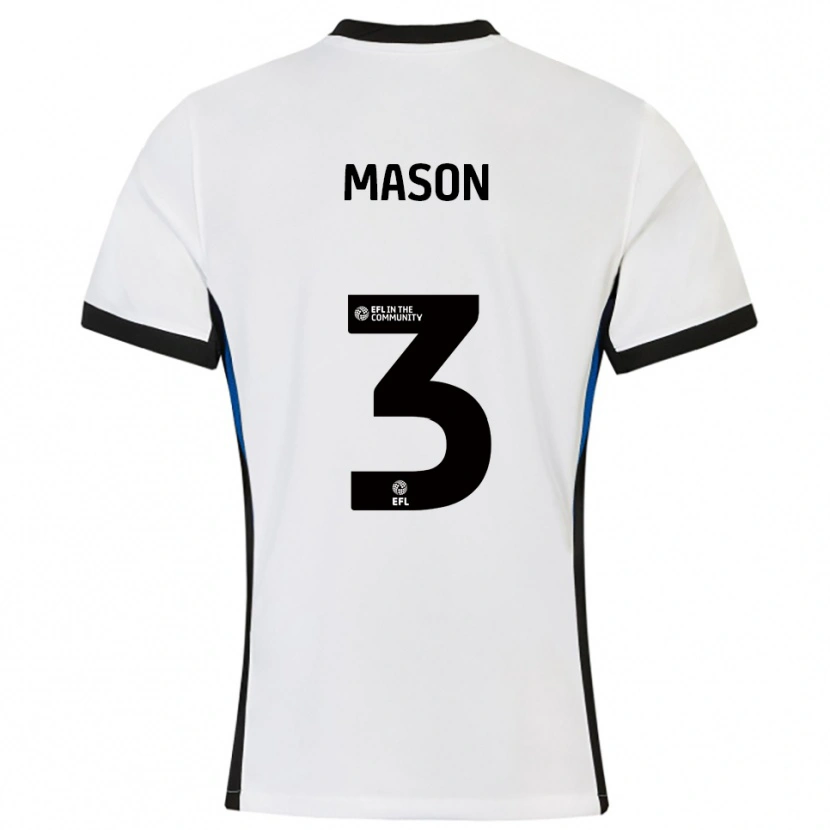 Danxen Criança Camisola Ellie Mason #3 Branco Azul Alternativa 2025/26 Camisa Brasil