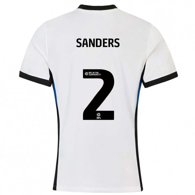 Danxen Criança Camisola Caleb Sanders #2 Branco Azul Alternativa 2025/26 Camisa Brasil