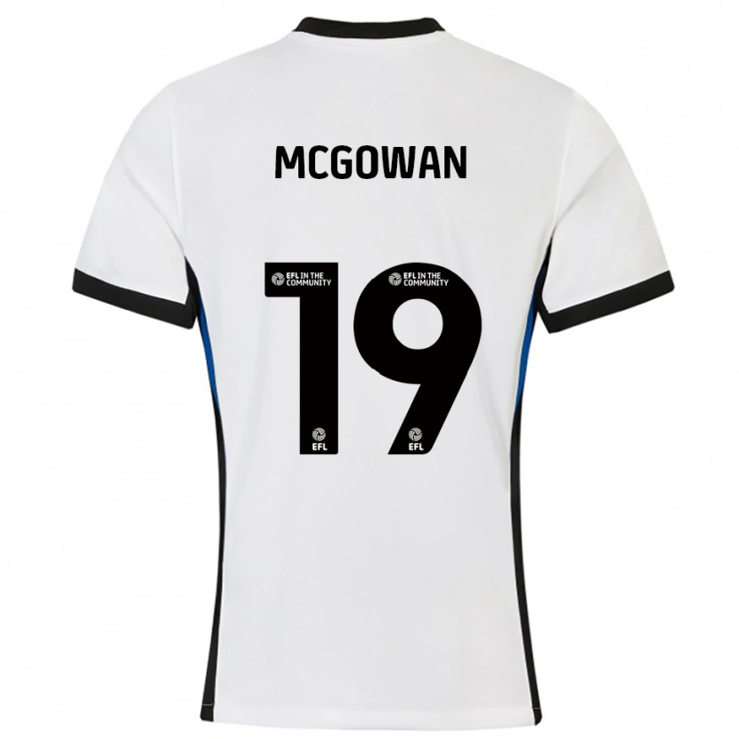 Danxen Criança Camisola Tegan Mcgowan #19 Branco Azul Alternativa 2025/26 Camisa Brasil