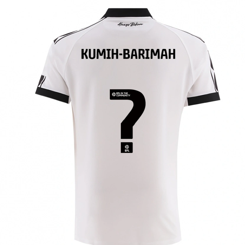 Danxen Criança Camisola Desmond Kumih-Barimah #0 Branco Preto Alternativa 2025/26 Camisa Brasil