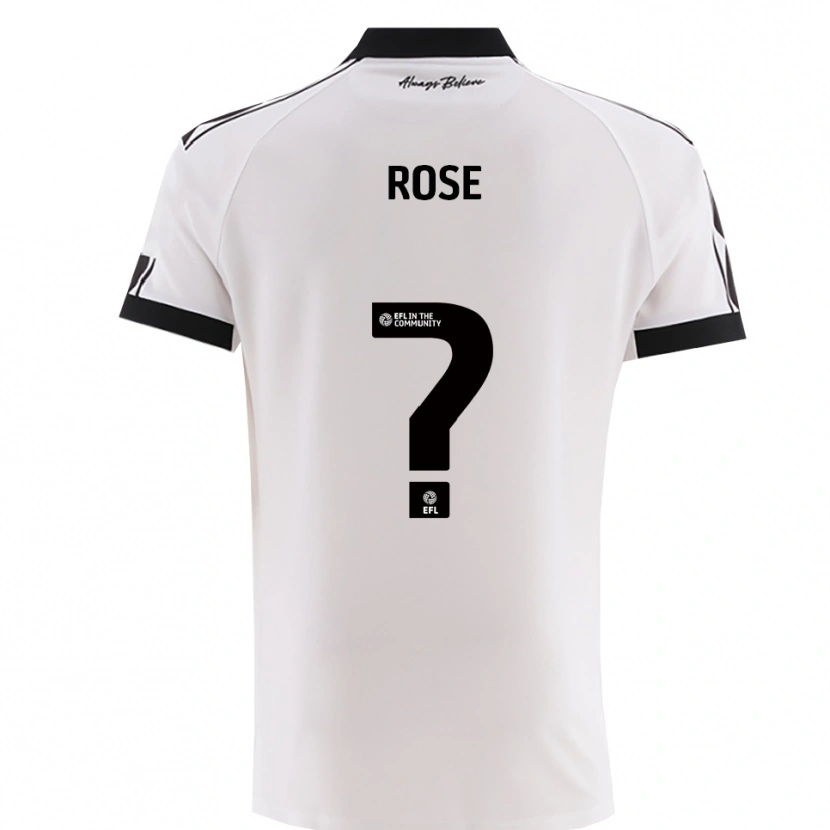 Danxen Criança Camisola Marley Rose #0 Branco Preto Alternativa 2025/26 Camisa Brasil