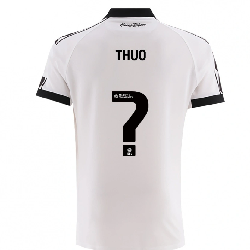 Danxen Criança Camisola Mark Thuo #0 Branco Preto Alternativa 2025/26 Camisa Brasil