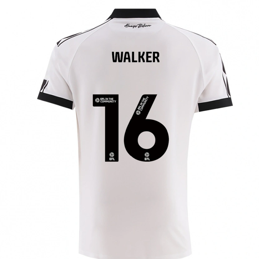 Danxen Criança Camisola Cavalli Walker #16 Branco Preto Alternativa 2025/26 Camisa Brasil
