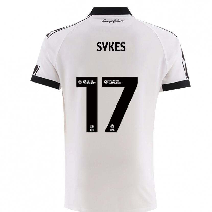 Danxen Criança Camisola Mark Sykes #17 Branco Preto Alternativa 2025/26 Camisa Brasil