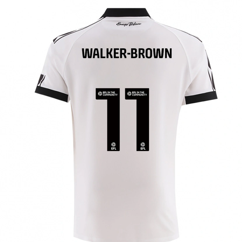 Danxen Criança Camisola Rushon Walker-Brown #11 Branco Preto Alternativa 2025/26 Camisa Brasil
