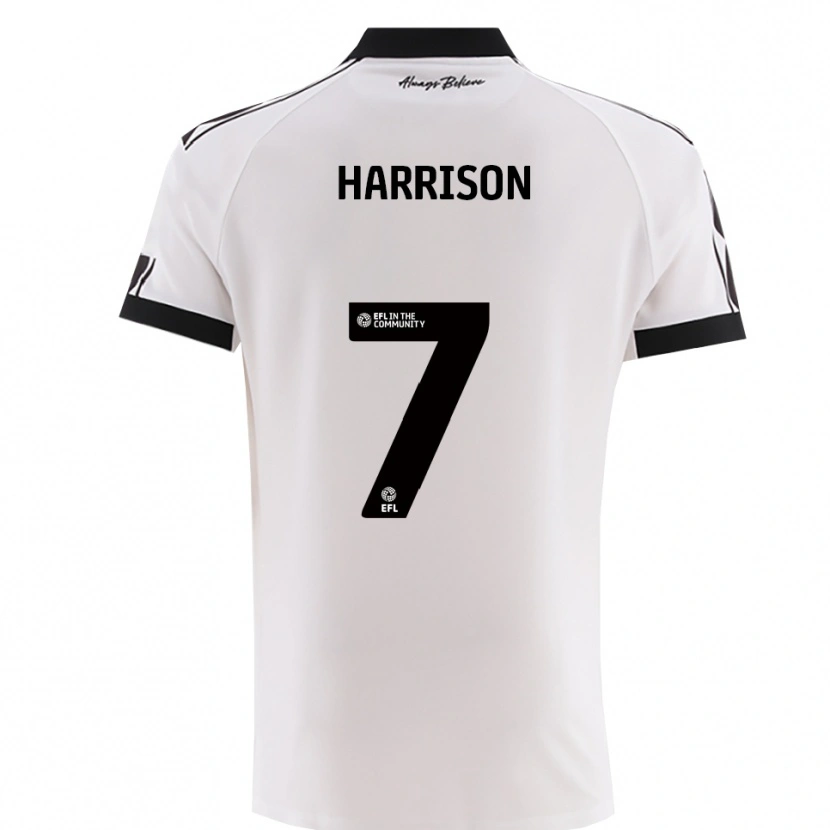 Danxen Criança Camisola Abi Harrison #7 Branco Preto Alternativa 2025/26 Camisa Brasil