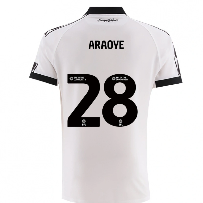 Danxen Criança Camisola Raphael Araoye #28 Branco Preto Alternativa 2025/26 Camisa Brasil