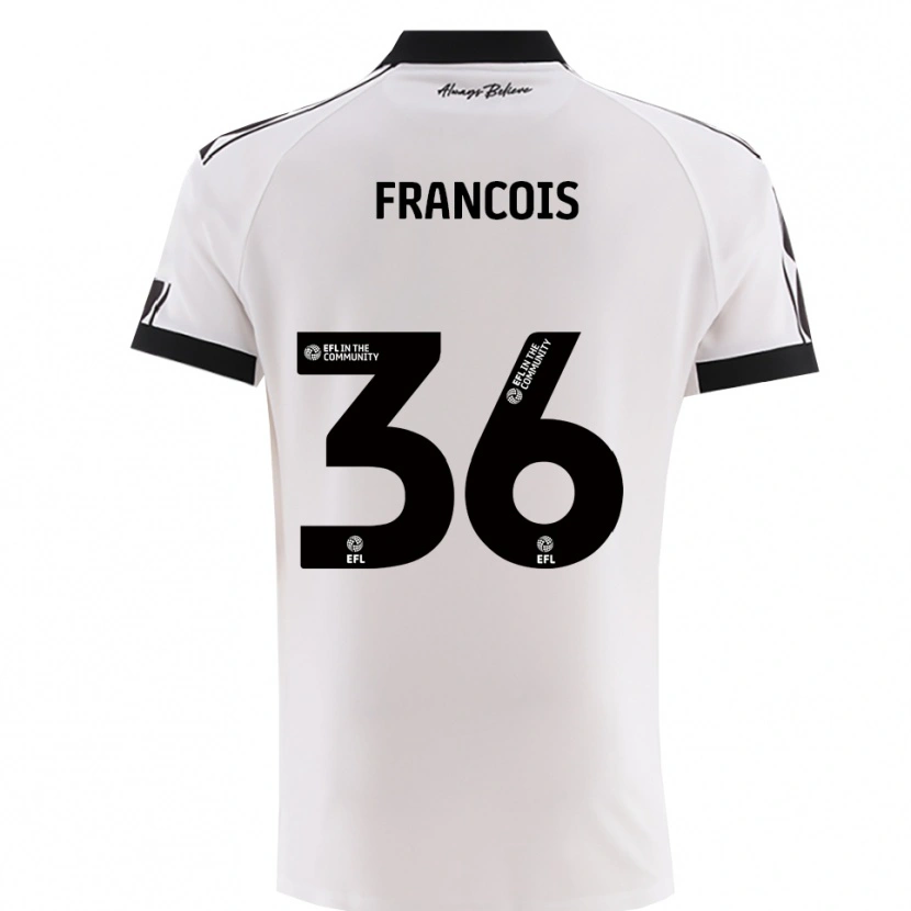 Danxen Criança Camisola Marlee Francois #36 Branco Preto Alternativa 2025/26 Camisa Brasil