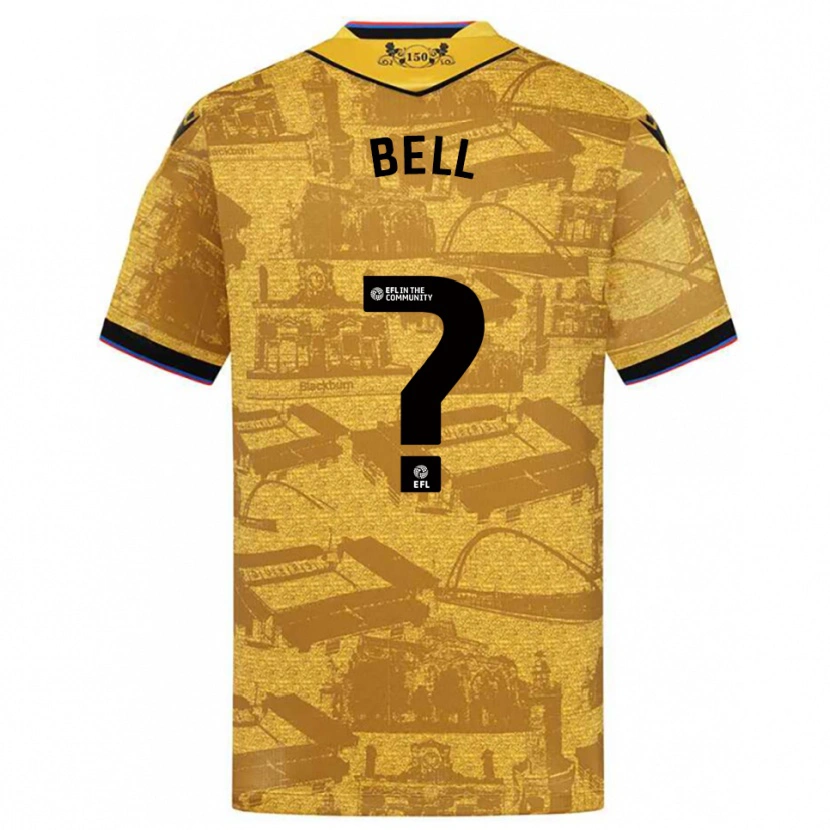 Danxen Criança Camisola Lewis Bell #0 Dourado Preto Alternativa 2025/26 Camisa Brasil