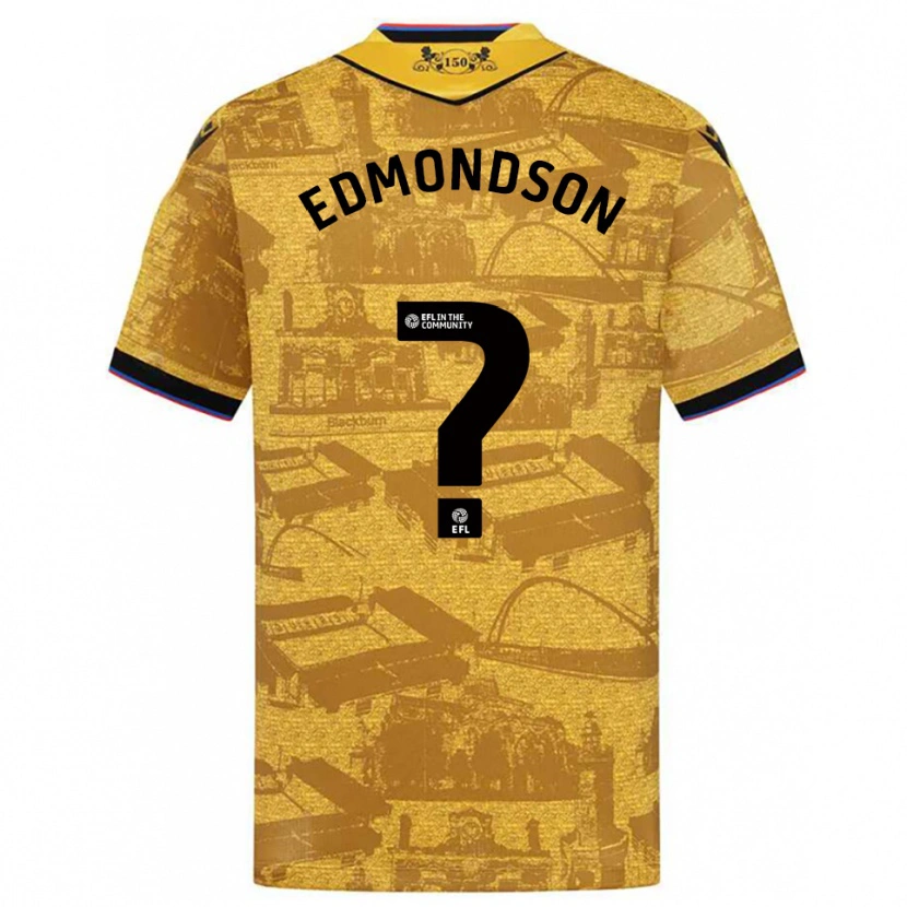 Danxen Criança Camisola Stephen Edmondson #0 Dourado Preto Alternativa 2025/26 Camisa Brasil