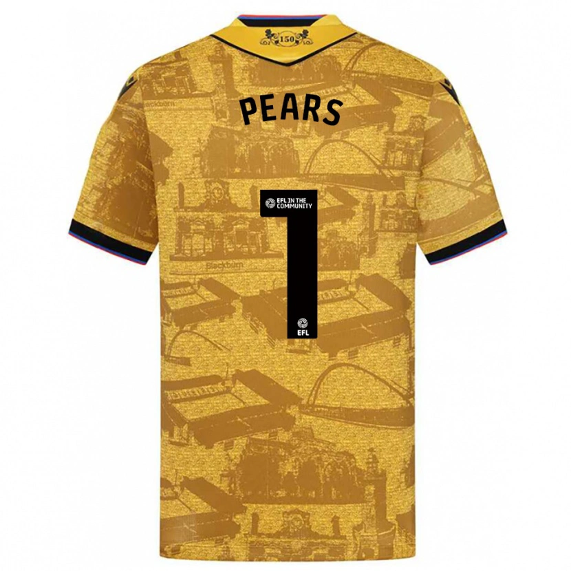 Danxen Criança Camisola Aynsley Pears #1 Dourado Preto Alternativa 2025/26 Camisa Brasil