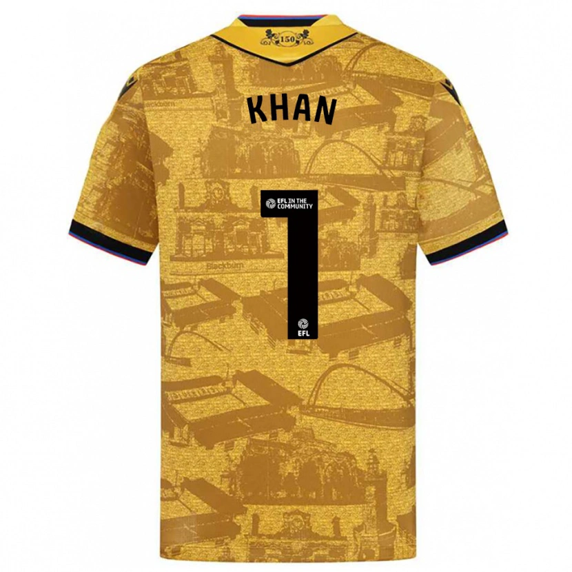 Danxen Criança Camisola Adam Khan #1 Dourado Preto Alternativa 2025/26 Camisa Brasil