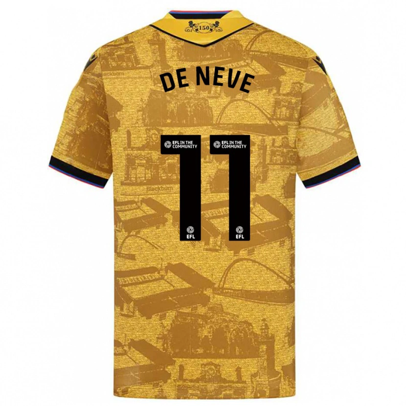 Danxen Criança Camisola Dion De Neve #11 Dourado Preto Alternativa 2025/26 Camisa Brasil