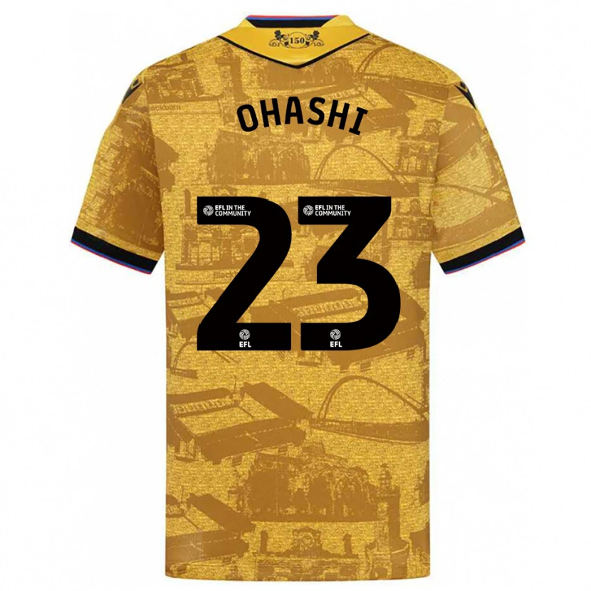 Danxen Criança Camisola Yuki Ohashi #23 Dourado Preto Alternativa 2025/26 Camisa Brasil