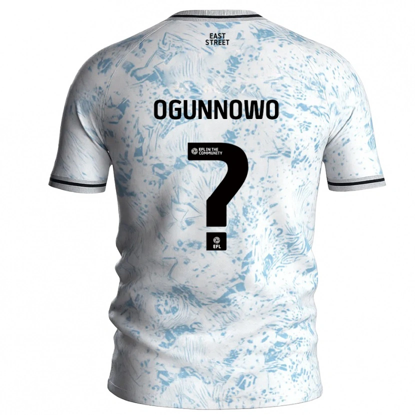 Danxen Criança Camisola Joshua Ogunnowo #0 Branco Azul Celeste Alternativa 2025/26 Camisa Brasil