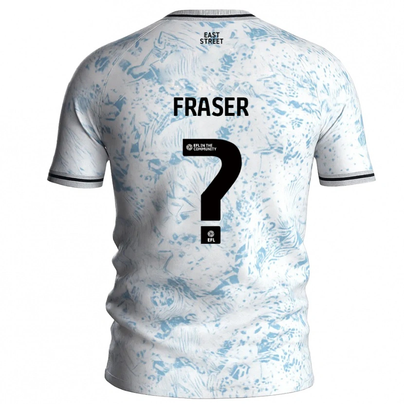 Danxen Criança Camisola Scott Fraser #0 Branco Azul Celeste Alternativa 2025/26 Camisa Brasil