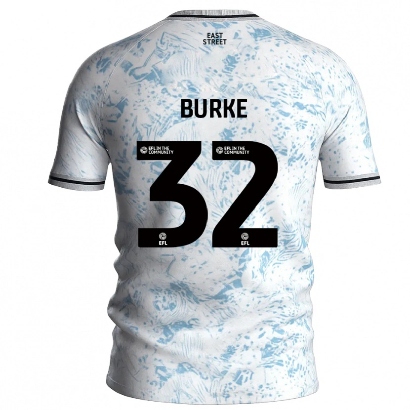 Danxen Criança Camisola Reece Burke #32 Branco Azul Celeste Alternativa 2025/26 Camisa Brasil
