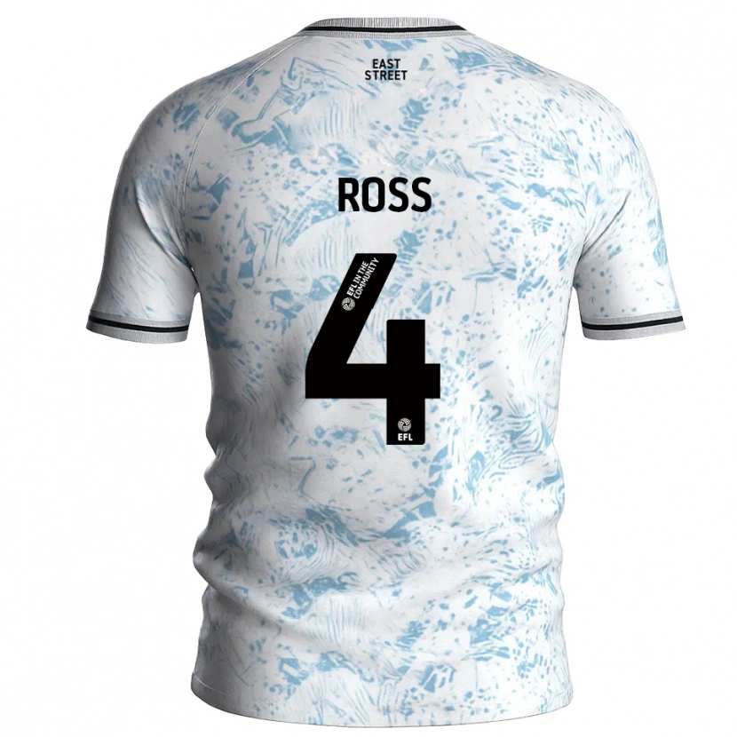 Danxen Criança Camisola Mia Ross #4 Branco Azul Celeste Alternativa 2025/26 Camisa Brasil