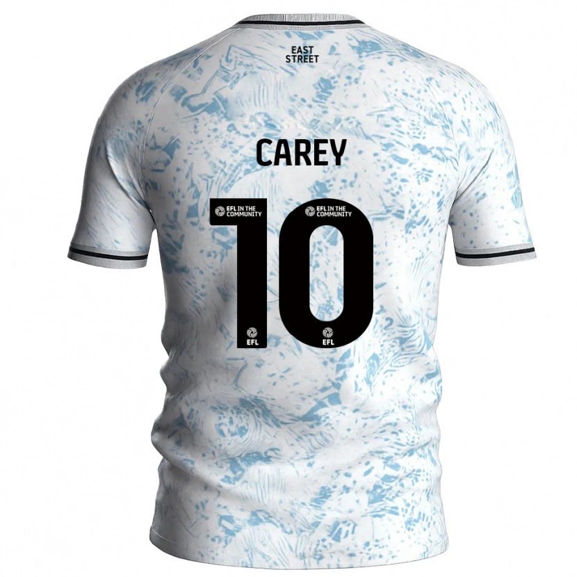 Danxen Criança Camisola Sonny Carey #10 Branco Azul Celeste Alternativa 2025/26 Camisa Brasil