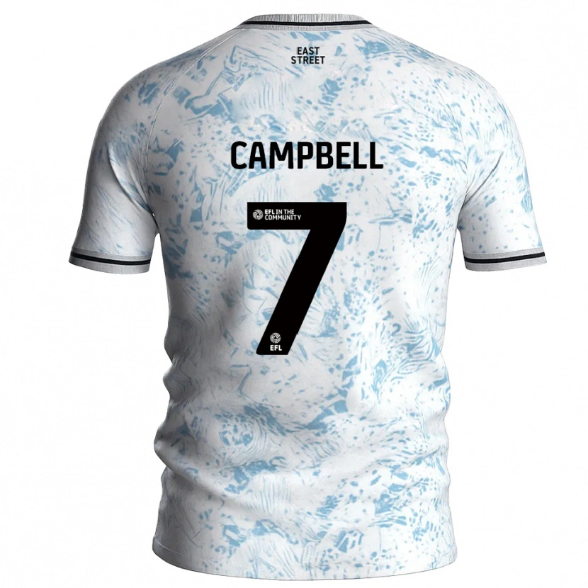 Danxen Criança Camisola Tyreece Campbell #7 Branco Azul Celeste Alternativa 2025/26 Camisa Brasil