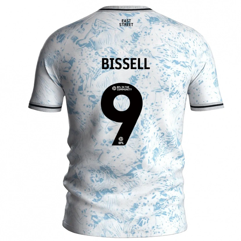 Danxen Criança Camisola Emma Bissell #9 Branco Azul Celeste Alternativa 2025/26 Camisa Brasil