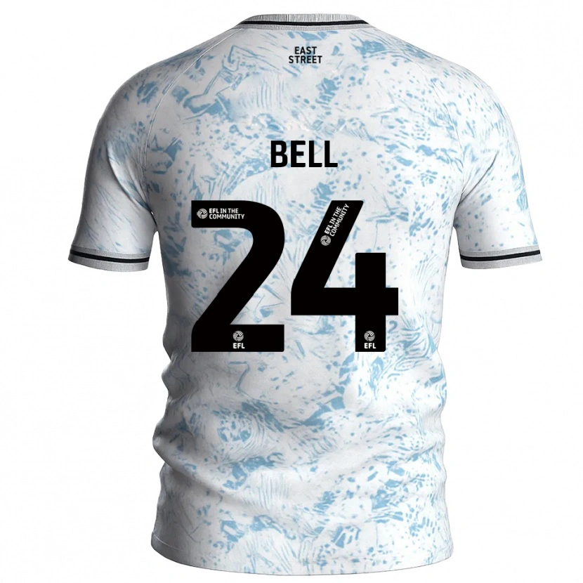 Danxen Criança Camisola Taylor Bell #24 Branco Azul Celeste Alternativa 2025/26 Camisa Brasil