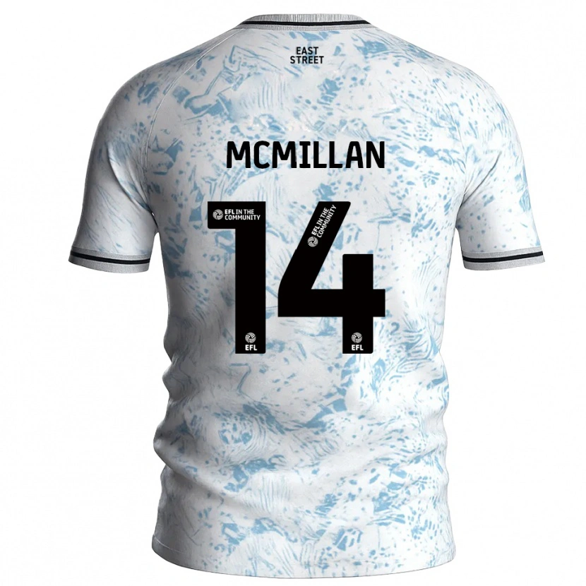 Danxen Criança Camisola Ellis Mcmillan #14 Branco Azul Celeste Alternativa 2025/26 Camisa Brasil