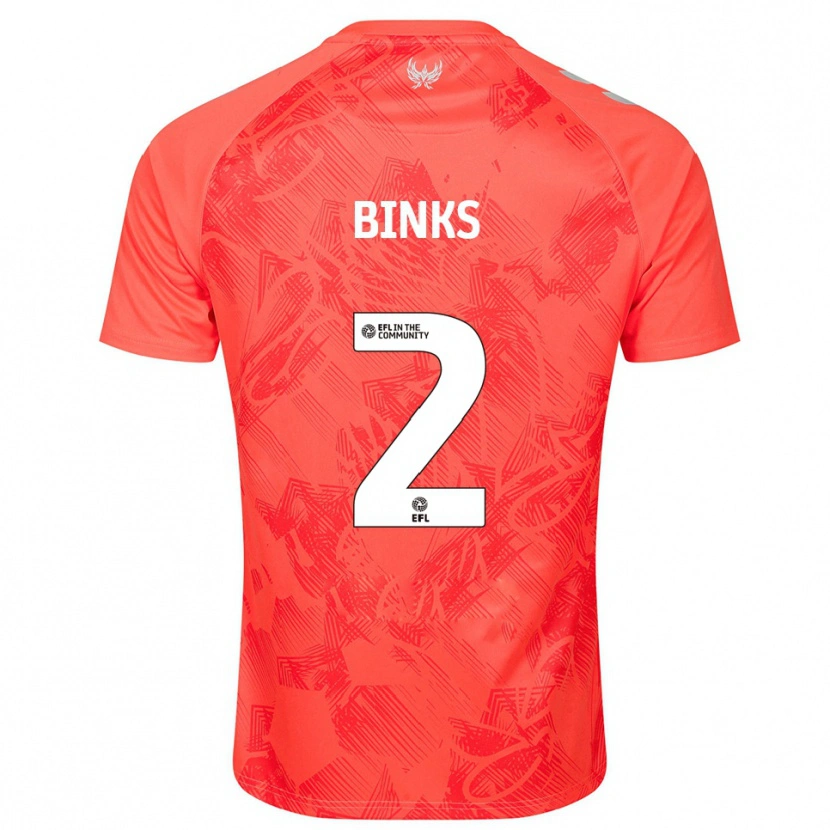 Danxen Criança Camisola Luis Binks #2 Laranja Branco Alternativa 2025/26 Camisa Brasil