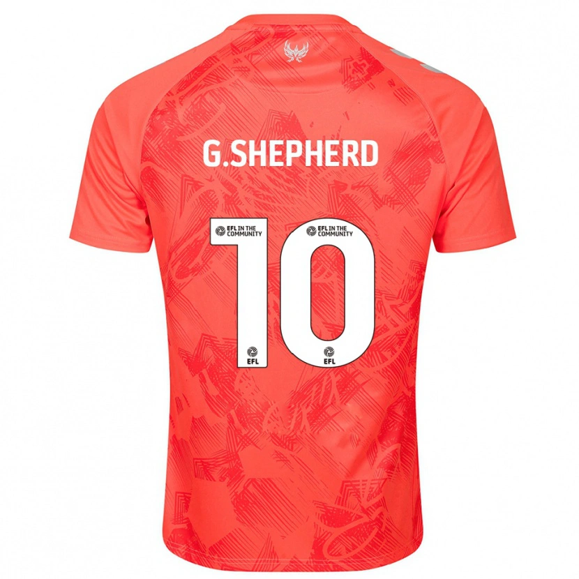 Danxen Criança Camisola George Shepherd #10 Laranja Branco Alternativa 2025/26 Camisa Brasil