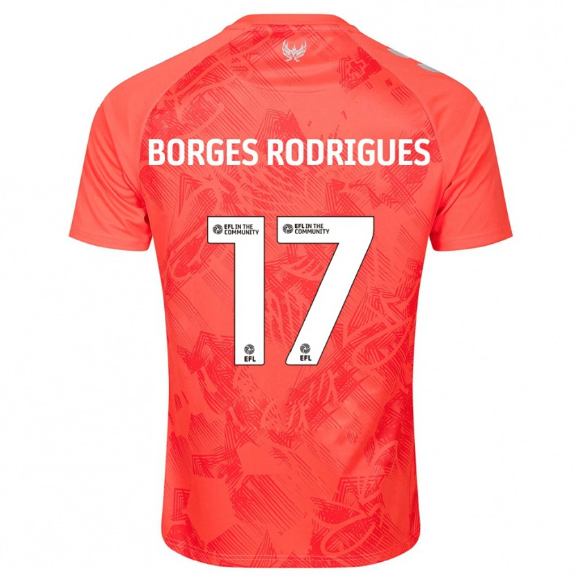 Danxen Criança Camisola Raphael Borges Rodrigues #17 Laranja Branco Alternativa 2025/26 Camisa Brasil