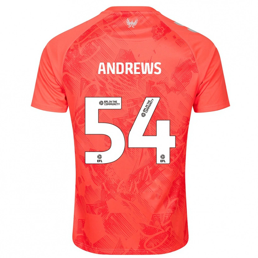 Danxen Criança Camisola Kai Andrews #54 Laranja Branco Alternativa 2025/26 Camisa Brasil