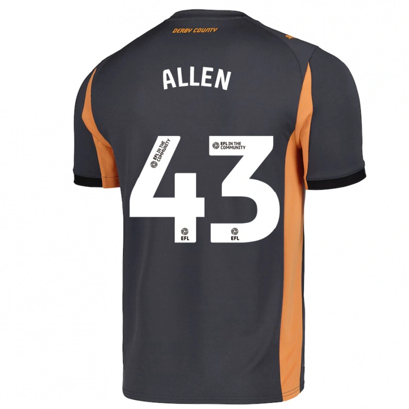 Danxen Criança Camisola Cruz Allen #43 Cinza Laranja Preto Alternativa 2025/26 Camisa Brasil