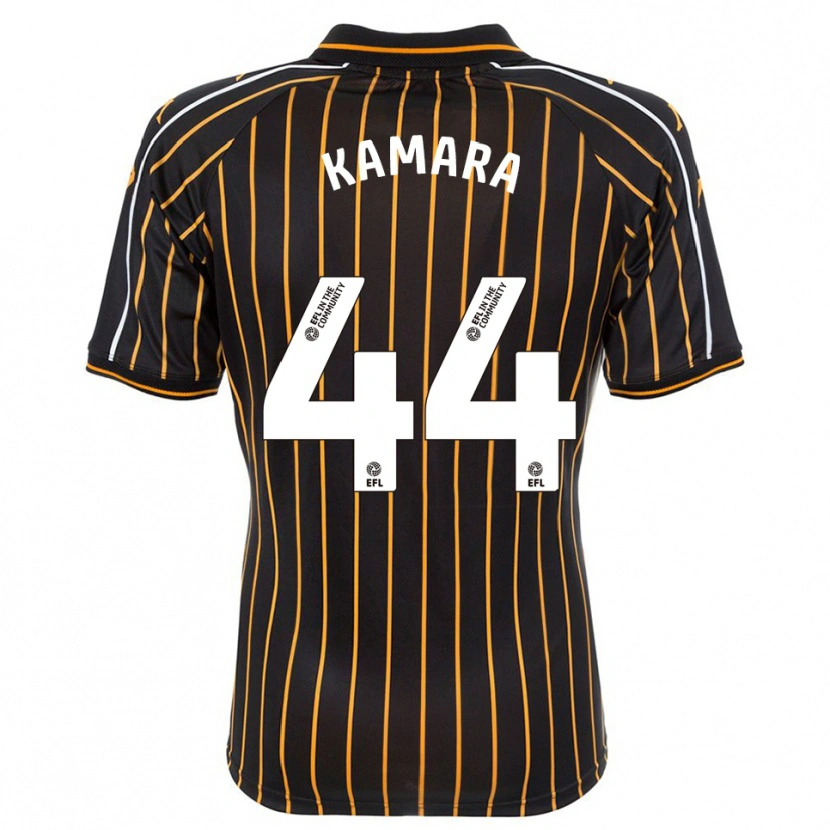 Danxen Criança Camisola Abu Kamara #44 Branco Preto Alternativa 2025/26 Camisa Brasil