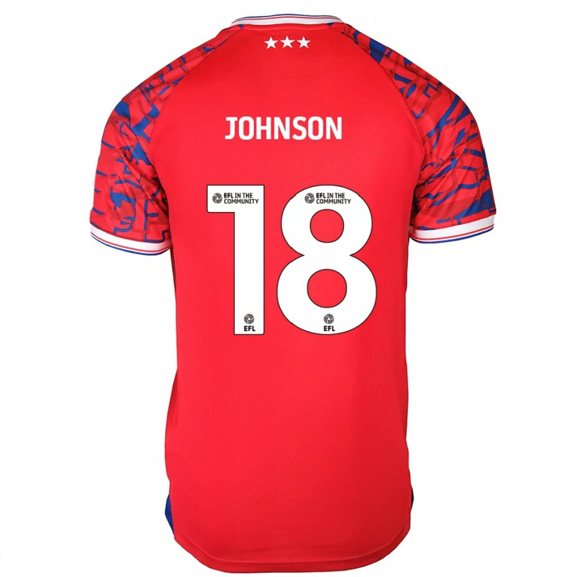 Danxen Criança Camisola Ben Johnson #18 Vermelho Azul Alternativa 2025/26 Camisa Brasil