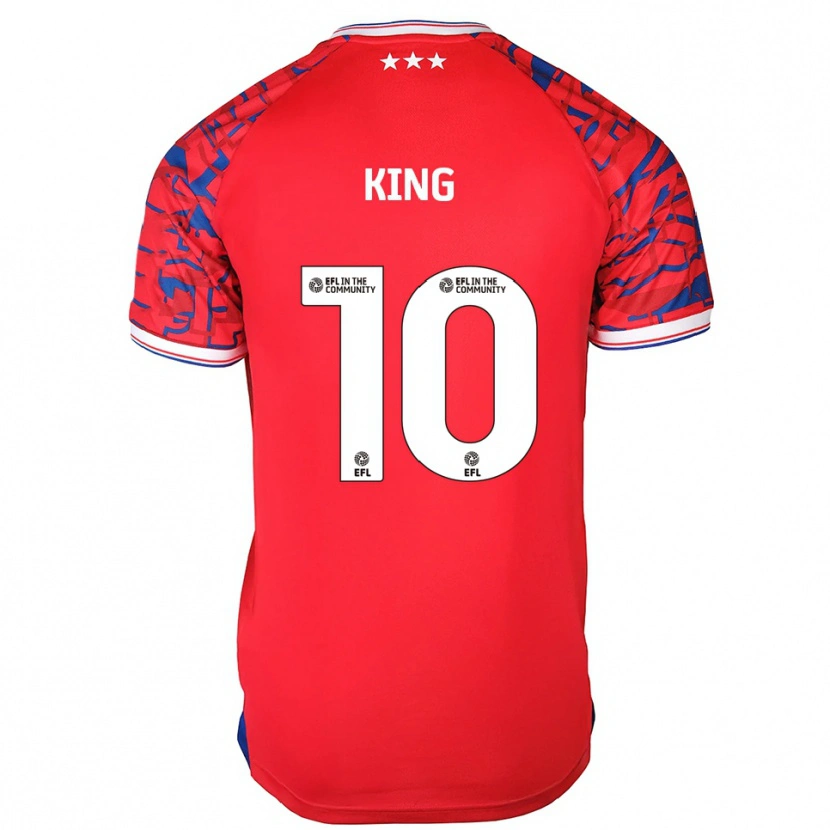 Danxen Criança Camisola Eloise King #10 Vermelho Azul Alternativa 2025/26 Camisa Brasil