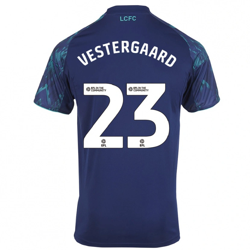 Danxen Criança Camisola Jannik Vestergaard #23 Azul Marinho Verde Branco Alternativa 2025/26 Camisa Brasil