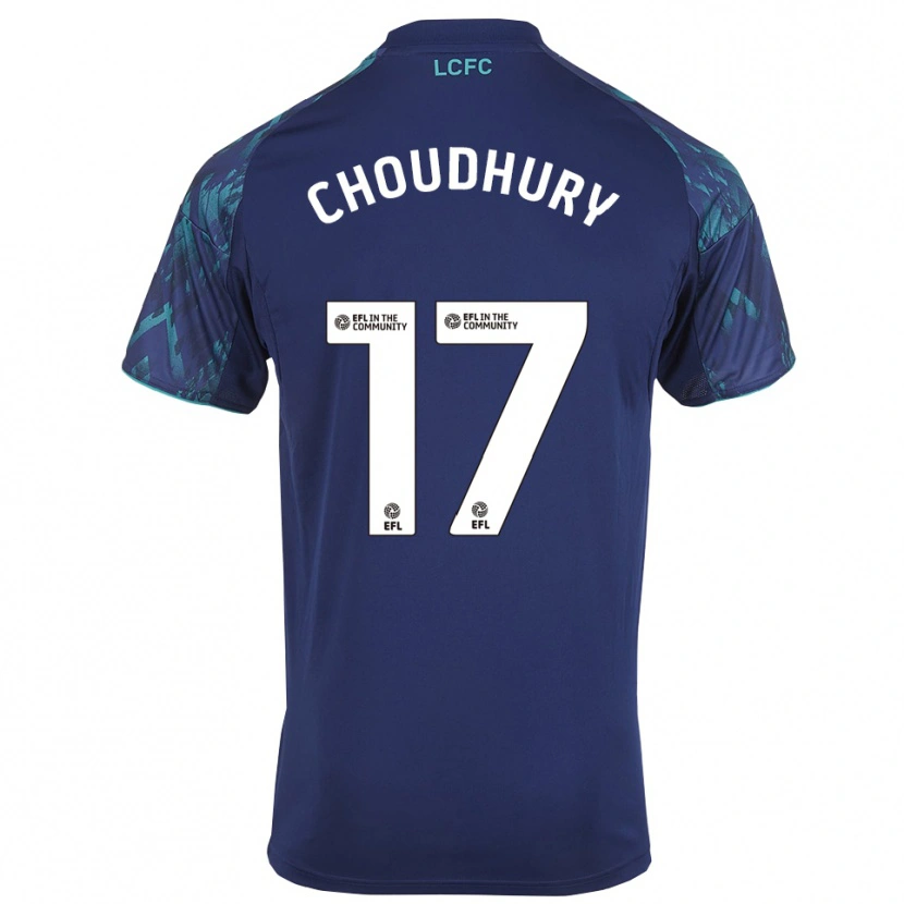 Danxen Criança Camisola Hamza Choudhury #17 Azul Marinho Verde Branco Alternativa 2025/26 Camisa Brasil
