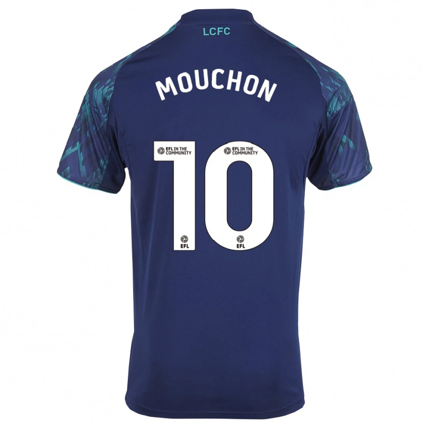 Danxen Criança Camisola Noémie Mouchon #10 Azul Marinho Verde Branco Alternativa 2025/26 Camisa Brasil