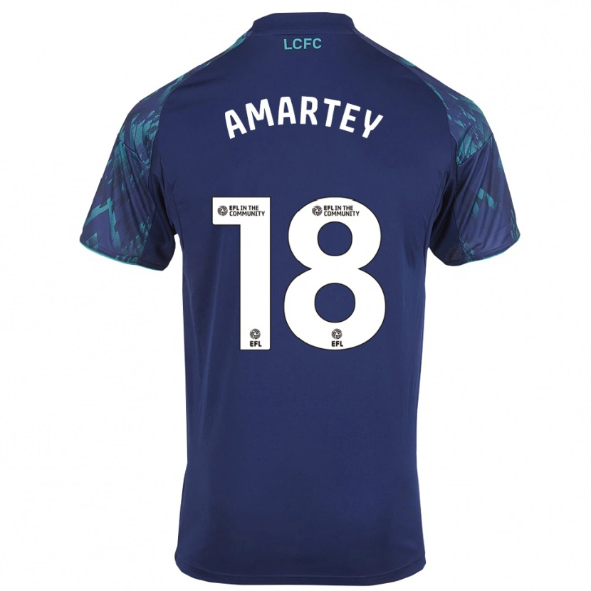 Danxen Criança Camisola Daniel Amartey #18 Azul Marinho Verde Branco Alternativa 2025/26 Camisa Brasil