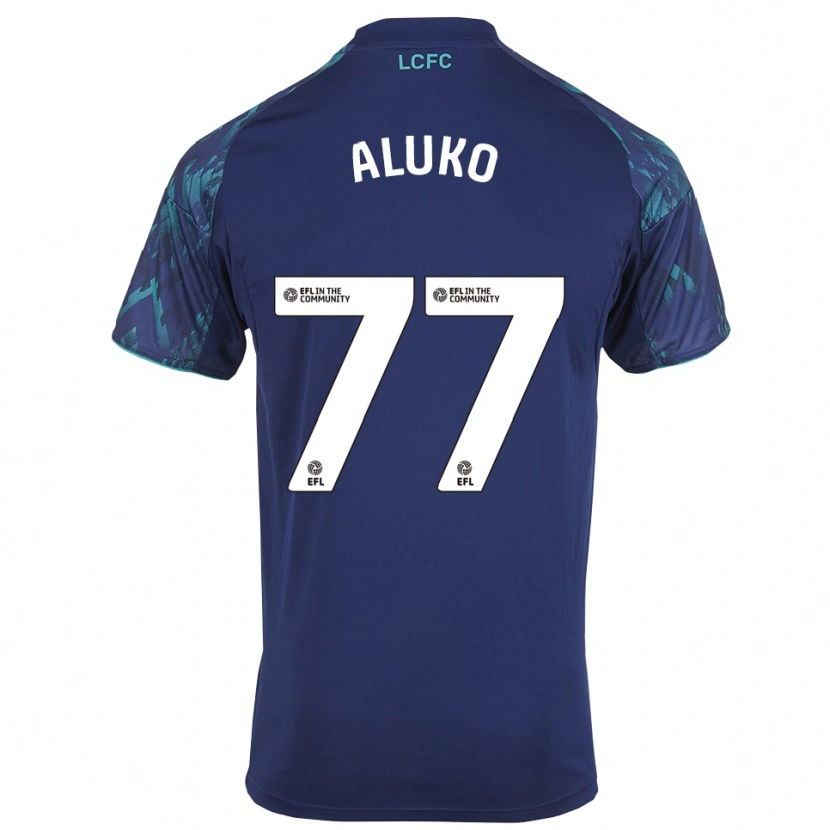 Danxen Criança Camisola Olabade Aluko #77 Azul Marinho Verde Branco Alternativa 2025/26 Camisa Brasil