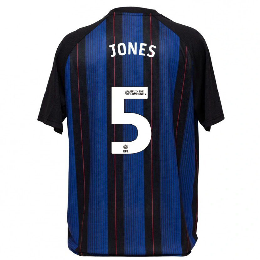 Danxen Criança Camisola Alfie Jones #5 Azul Preto Alternativa 2025/26 Camisa Brasil