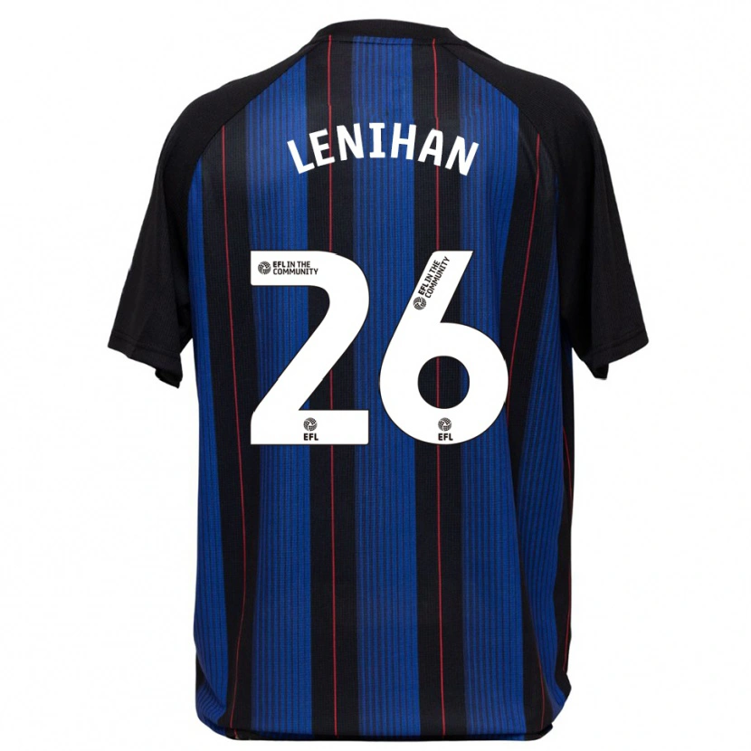 Danxen Criança Camisola Darragh Lenihan #26 Azul Preto Alternativa 2025/26 Camisa Brasil