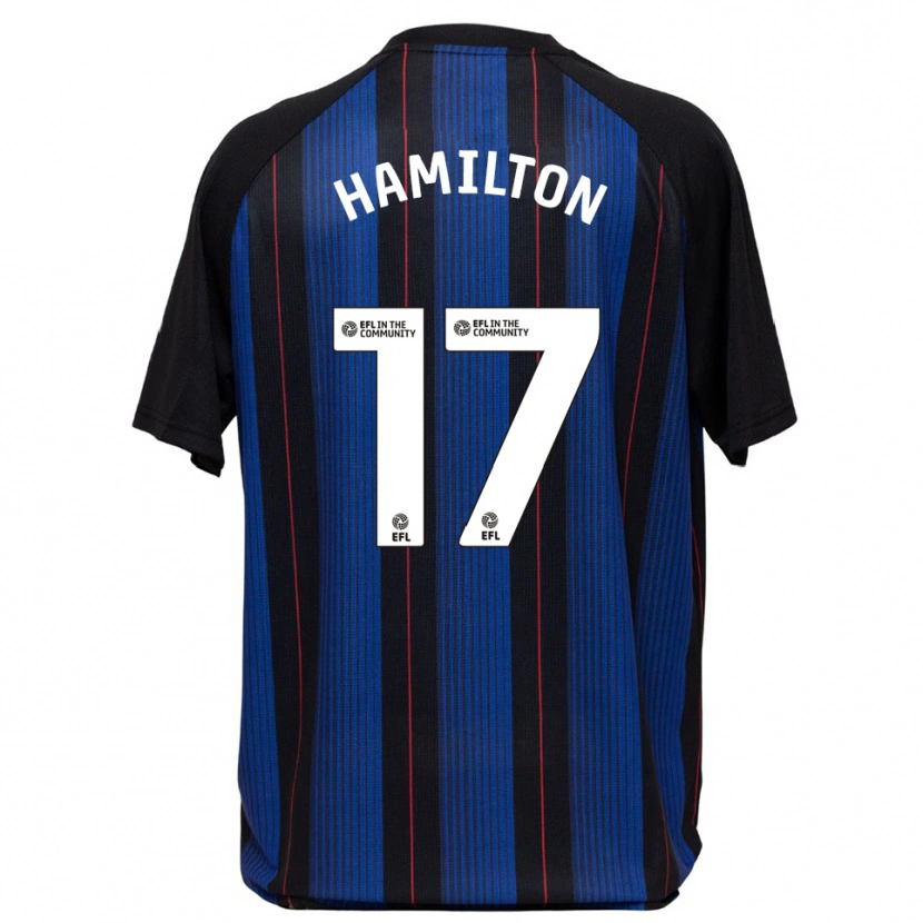 Danxen Criança Camisola Micah Hamilton #17 Azul Preto Alternativa 2025/26 Camisa Brasil