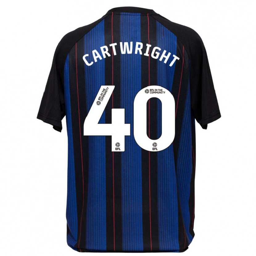 Danxen Criança Camisola Finlay Cartwright #40 Azul Preto Alternativa 2025/26 Camisa Brasil